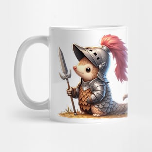 Cute Pangolin Knight Mug